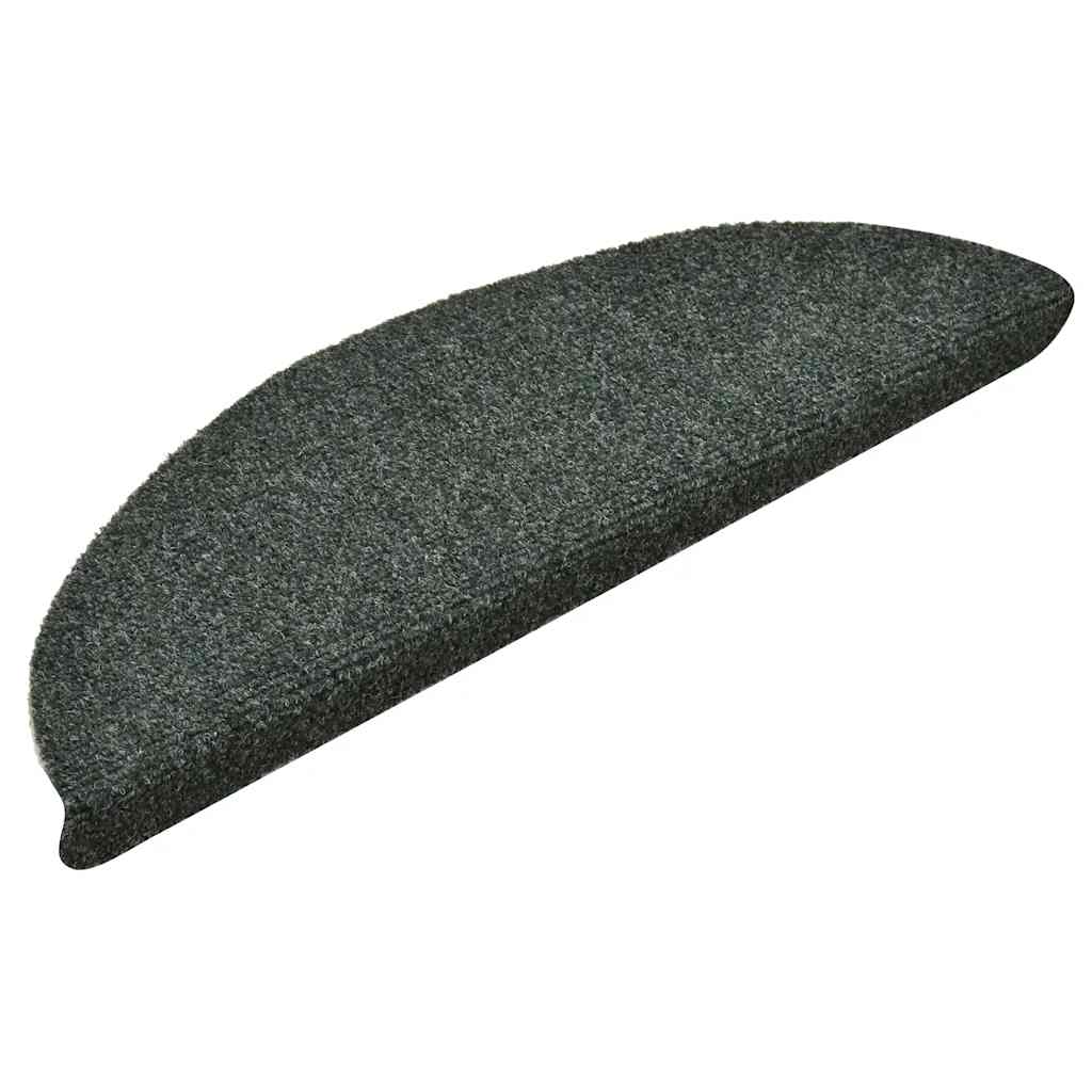 Stufenmatten Selbstklebend 30 Stk. 56x17x3 cm Grün Halbrund