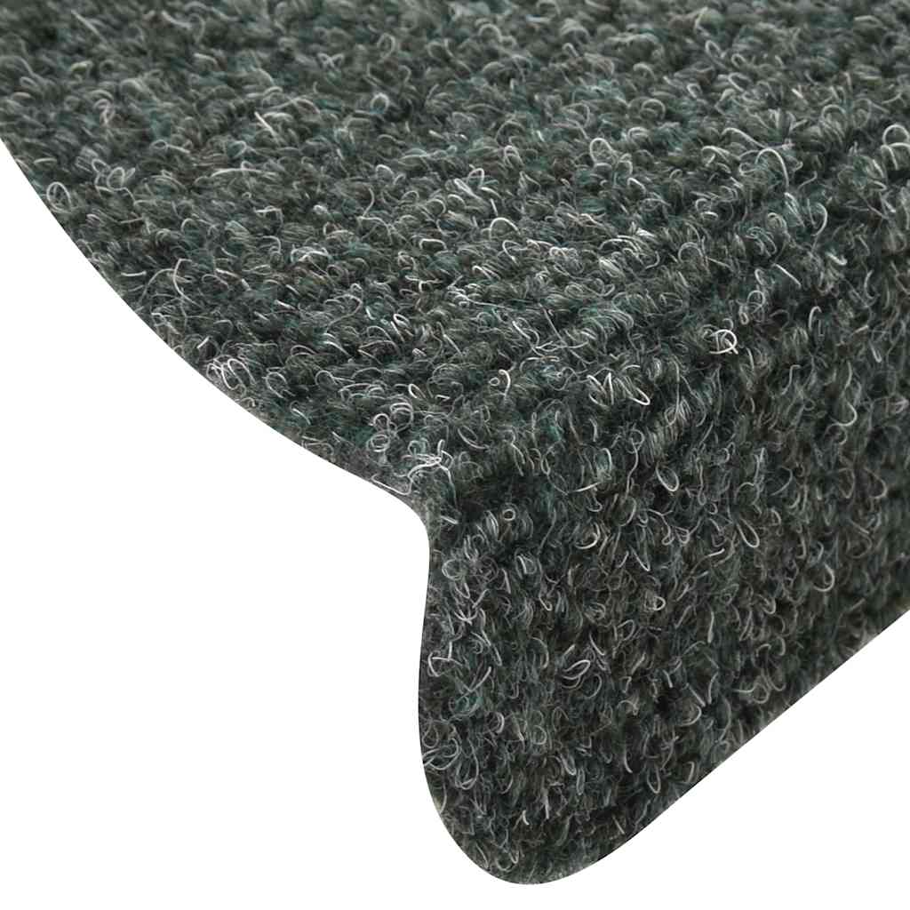 Stufenmatten Selbstklebend 30 Stk. 56x17x3 cm Grün Halbrund