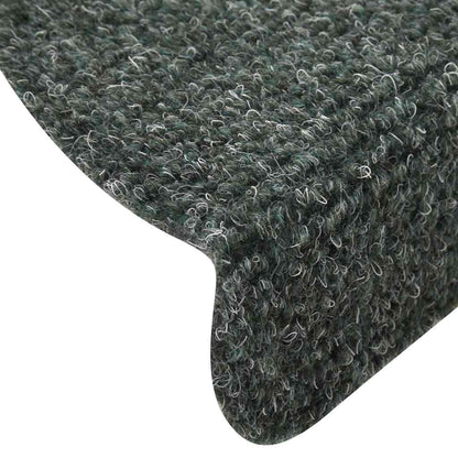 Stufenmatten Selbstklebend 30 Stk. 56x17x3 cm Grün Halbrund