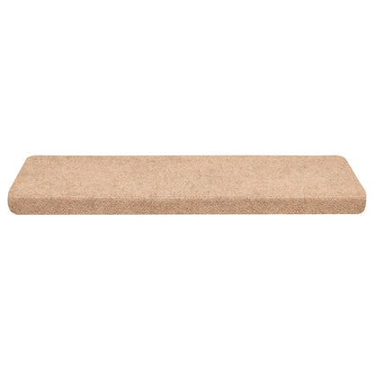 Stufenmatten Selbstklebend 30 Stk. 65x21x4 cm Creme Rechteckiger Rand