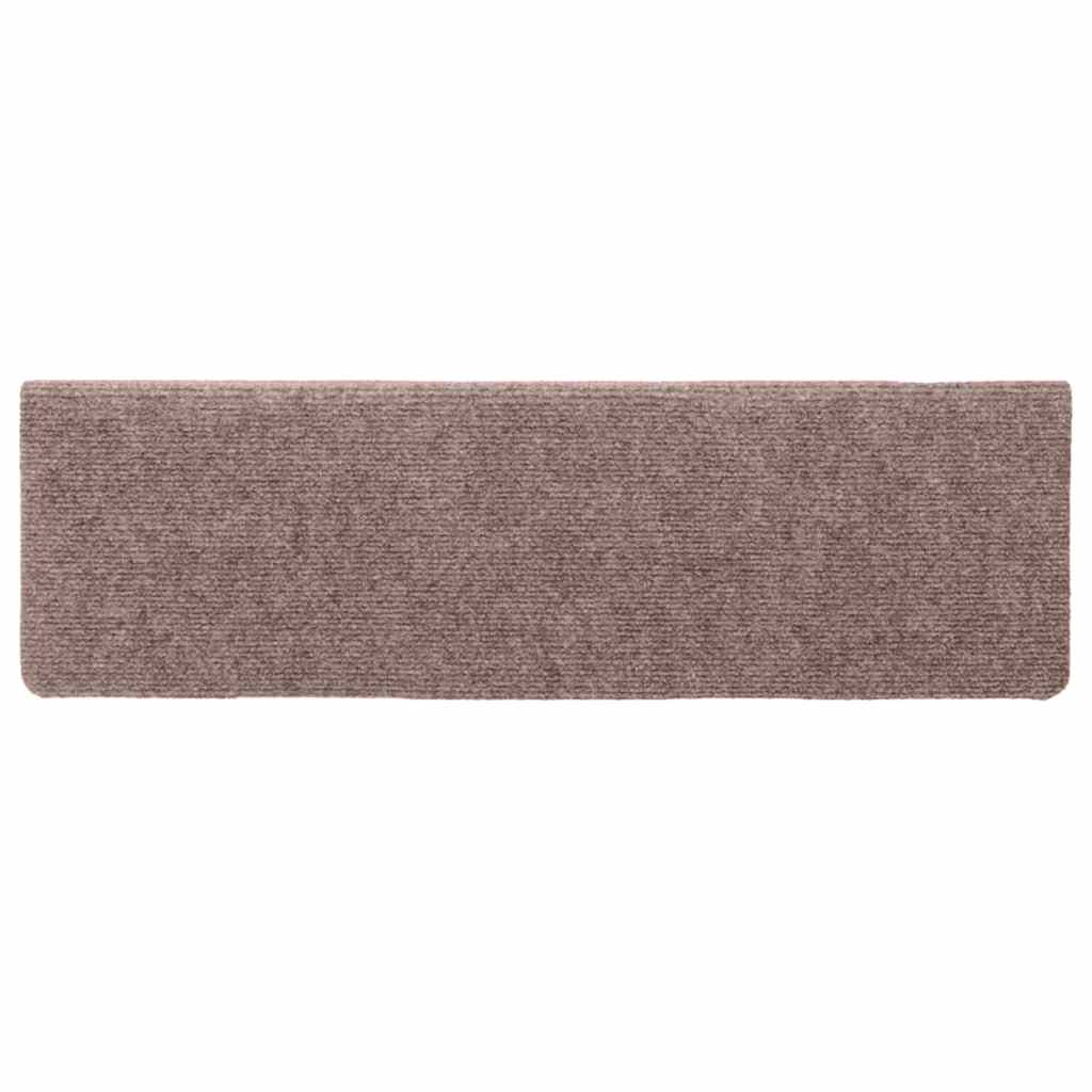 Stufenmatten Selbstklebend 30 Stk. 65x21x4 cm Creme Rechteckiger Rand