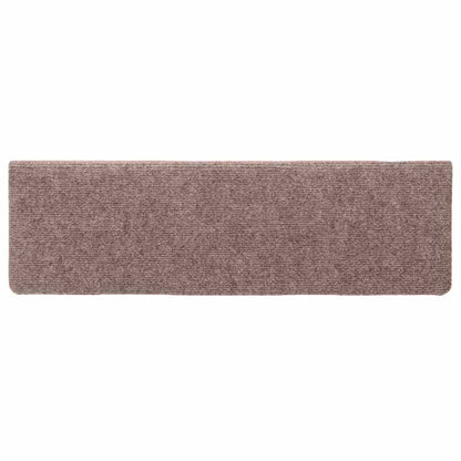 Stufenmatten Selbstklebend 30 Stk. 65x21x4 cm Creme Rechteckiger Rand