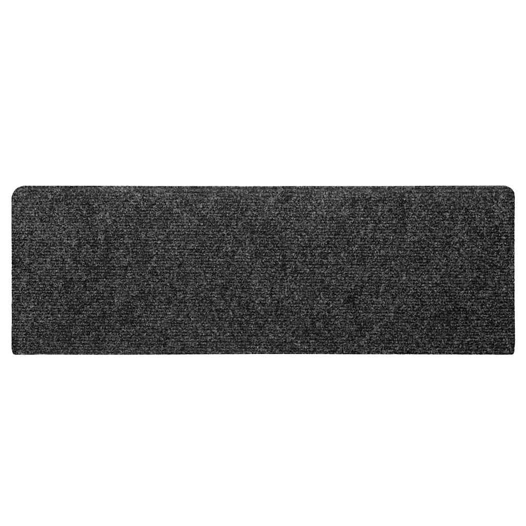 Stufenmatten Selbstklebend 30 Stk. 65x21x4 cm Grau Rechteckiger Rand