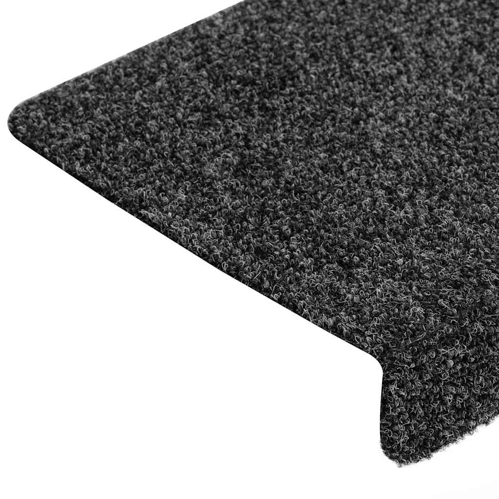 Stufenmatten Selbstklebend 30 Stk. 65x21x4 cm Grau Rechteckiger Rand