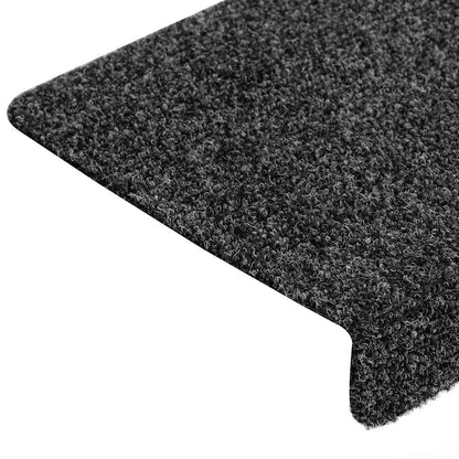 Stufenmatten Selbstklebend 30 Stk. 65x21x4 cm Grau Rechteckiger Rand