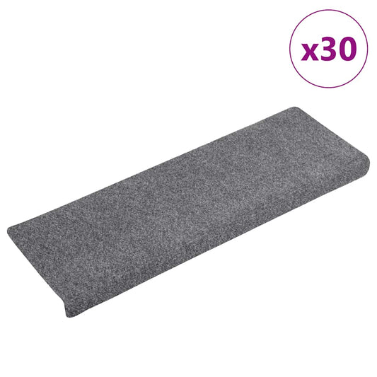 Stufenmatten Selbstklebend 30 Stk. 65x21x4 cm Hellgrau Rechteckiger Rand