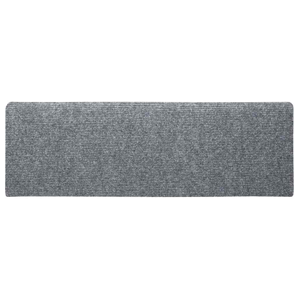 Stufenmatten Selbstklebend 30 Stk. 65x21x4 cm Hellgrau Rechteckiger Rand