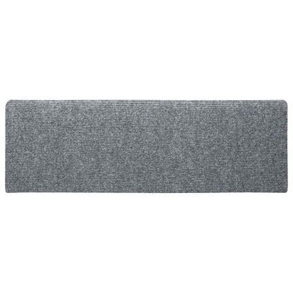 Stufenmatten Selbstklebend 30 Stk. 65x21x4 cm Hellgrau Rechteckiger Rand