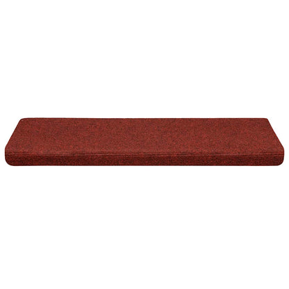 Stufenmatten Selbstklebend 30 Stk. 65x21x4 cm Bordeauxrot Rechteckiger Rand