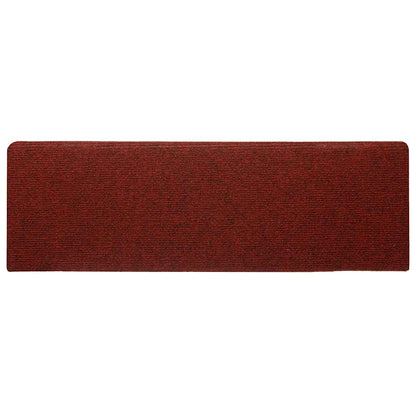 Stufenmatten Selbstklebend 30 Stk. 65x21x4 cm Bordeauxrot Rechteckiger Rand