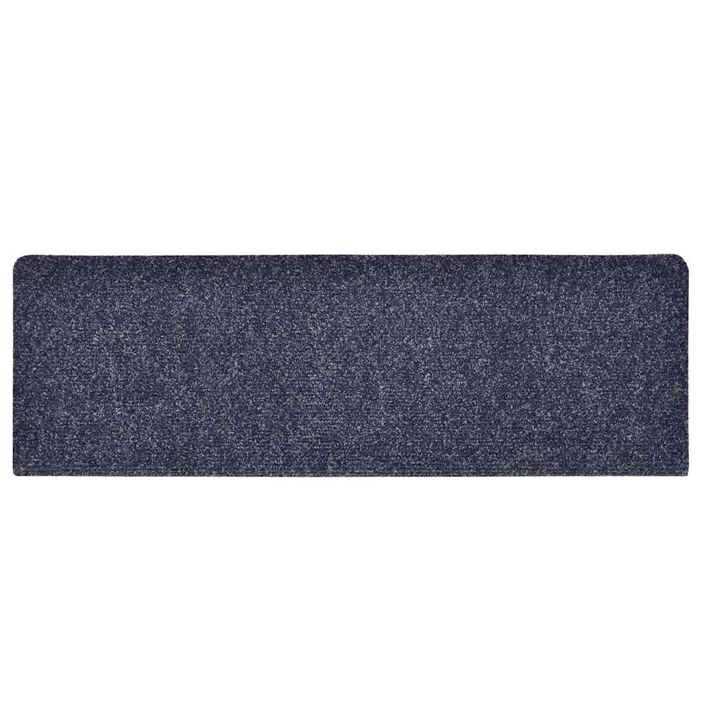 Stufenmatten Selbstklebend 30 Stk. 65x21x4 cm Blau Rechteckiger Rand