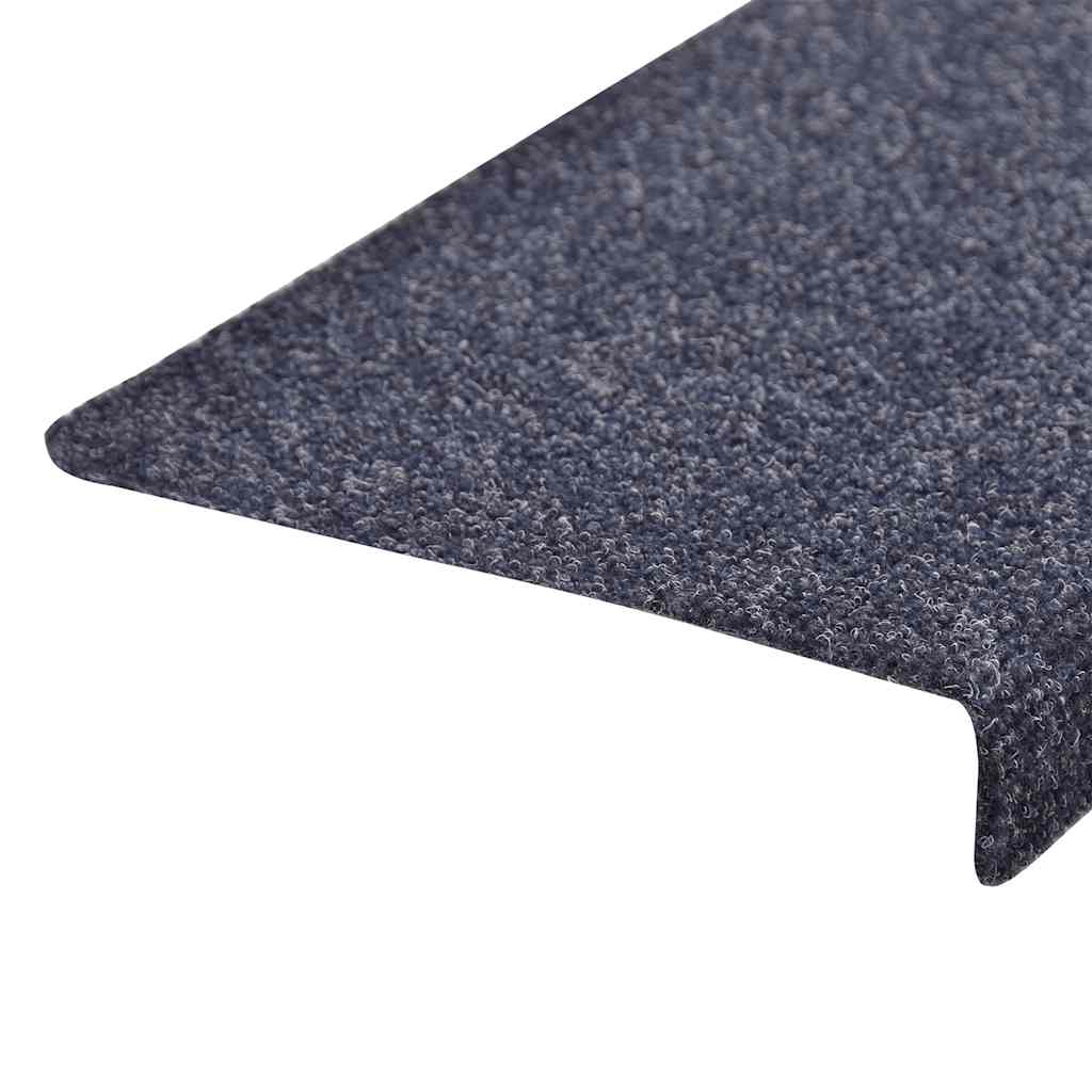 Stufenmatten Selbstklebend 30 Stk. 65x21x4 cm Blau Rechteckiger Rand