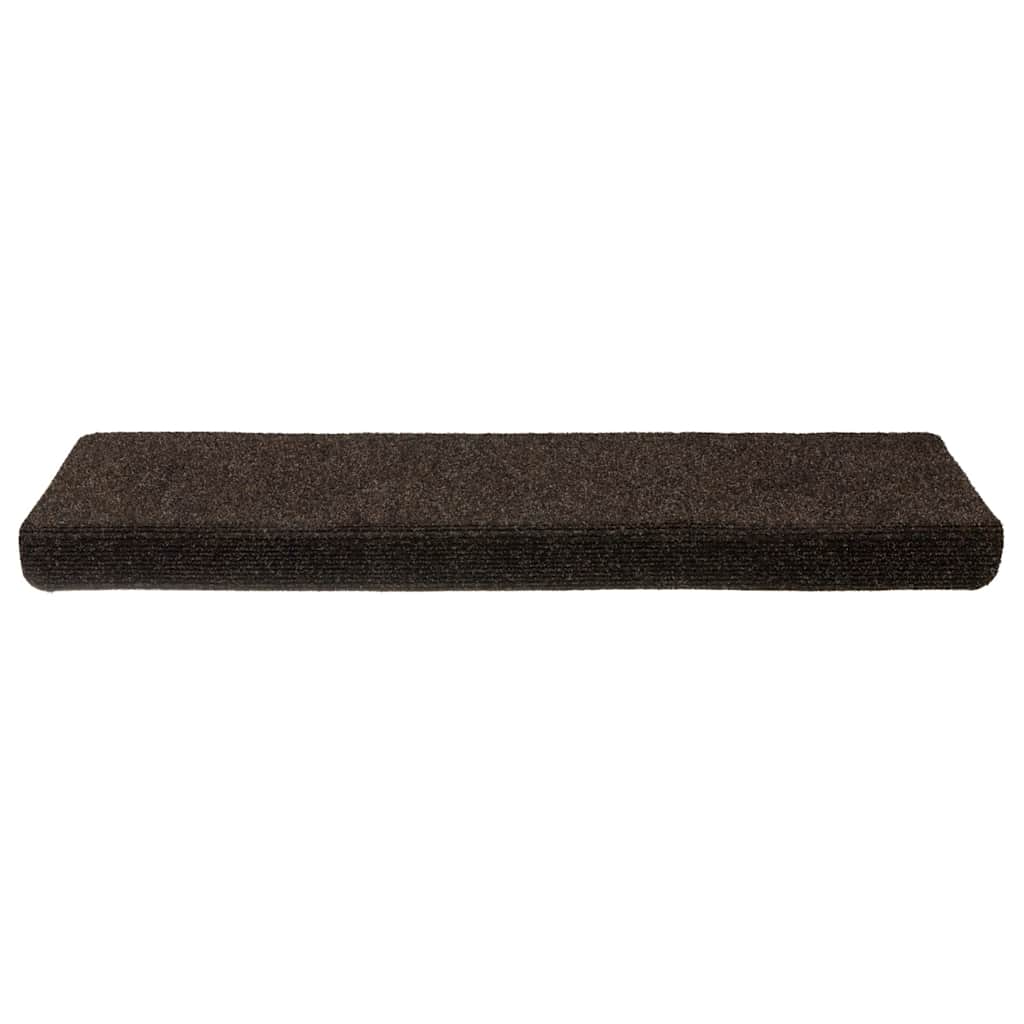 Stufenmatten Selbstklebend 30 Stk. 65x21x4 cm Dunkelbraun Rechteckiger Rand