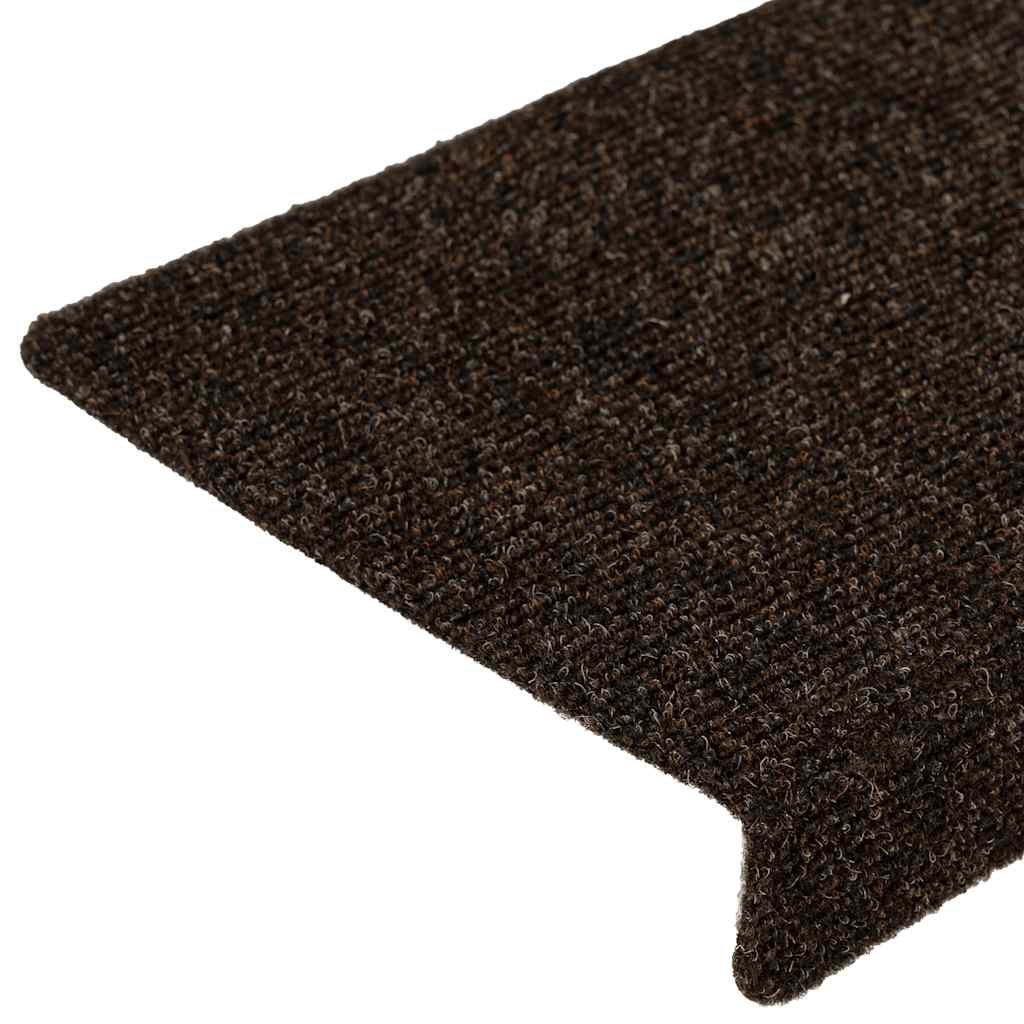 Stufenmatten Selbstklebend 30 Stk. 65x21x4 cm Dunkelbraun Rechteckiger Rand
