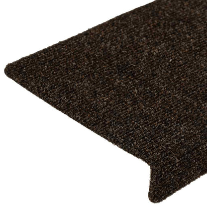 Stufenmatten Selbstklebend 30 Stk. 65x21x4 cm Dunkelbraun Rechteckiger Rand