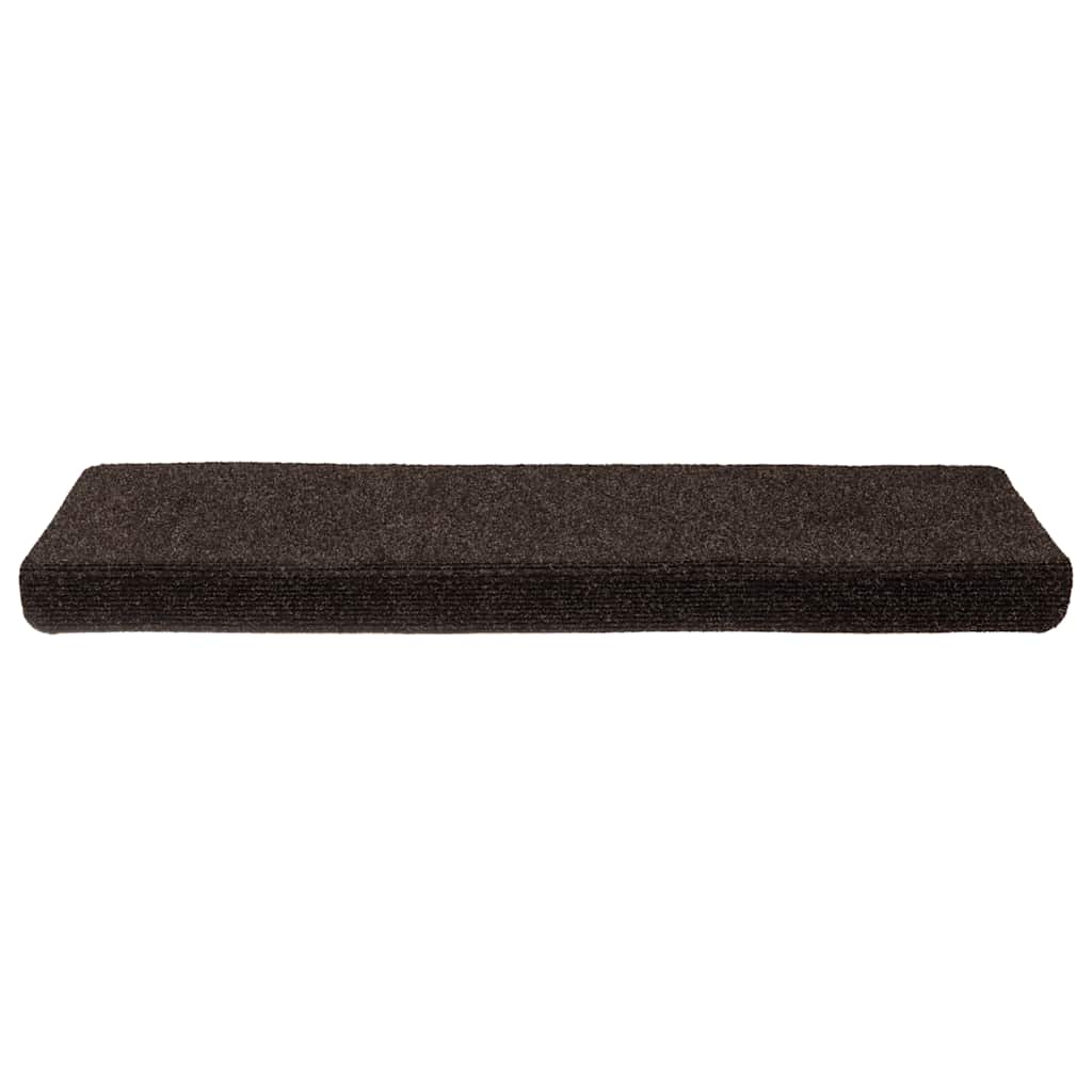 Stufenmatten Selbstklebend 30 Stk. 65x21x4 cm Braun Rechteckiger Rand