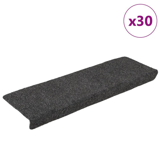Stufenmatten Selbstklebend 30 Stk. 65x21x4 cm Anthrazit Rechteckiger Rand