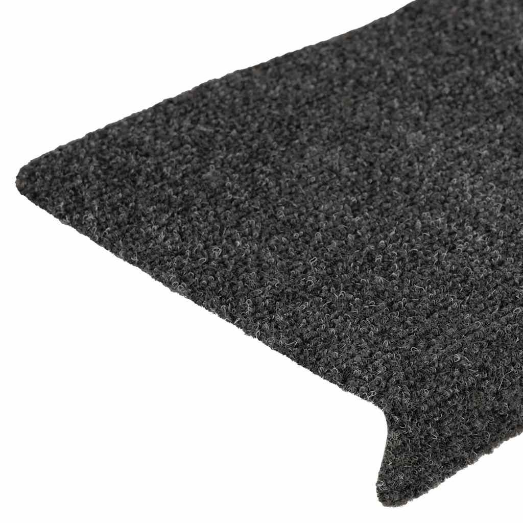 Stufenmatten Selbstklebend 30 Stk. 65x21x4 cm Anthrazit Rechteckiger Rand