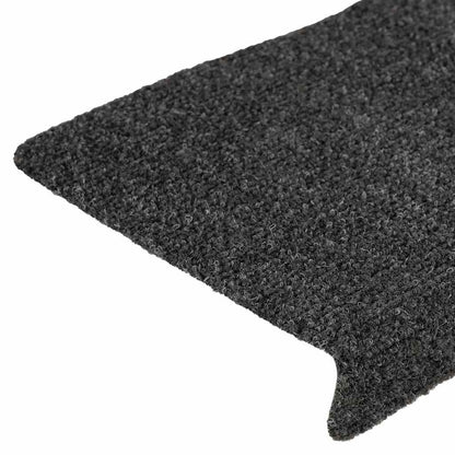 Stufenmatten Selbstklebend 30 Stk. 65x21x4 cm Anthrazit Rechteckiger Rand