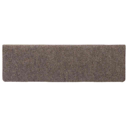 Stufenmatten Selbstklebend 30 Stk. 65x21x4 cm Beige Rechteckiger Rand