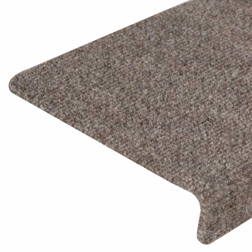 Stufenmatten Selbstklebend 30 Stk. 65x21x4 cm Beige Rechteckiger Rand