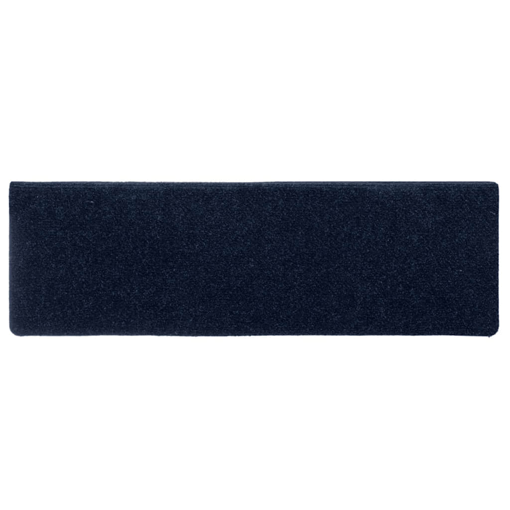 Stufenmatten Selbstklebend 30 Stk. 65x21x4 cm Marineblau Rechteckiger Rand