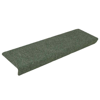 Stufenmatten Selbstklebend 30 Stk. 65x21x4 cm Grün Rechteckiger Rand