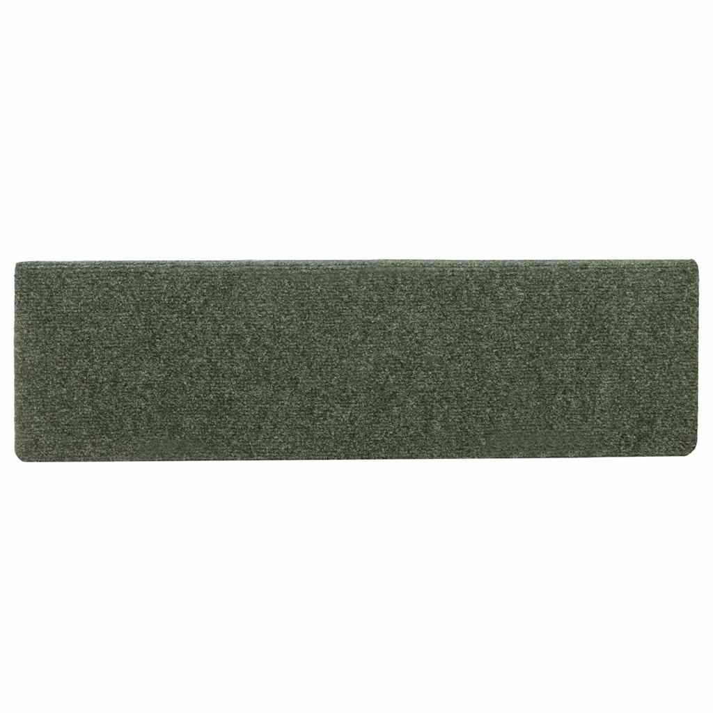 Stufenmatten Selbstklebend 30 Stk. 65x21x4 cm Grün Rechteckiger Rand