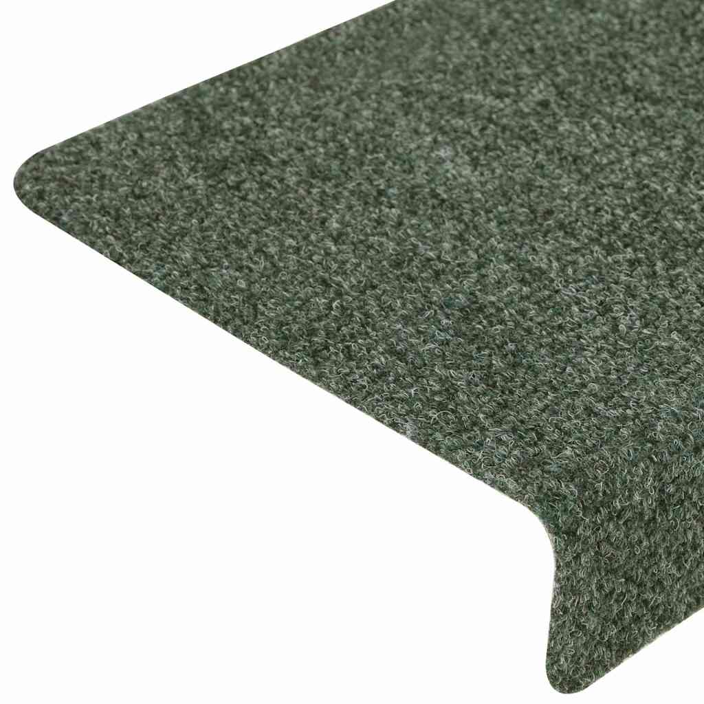 Stufenmatten Selbstklebend 30 Stk. 65x21x4 cm Grün Rechteckiger Rand