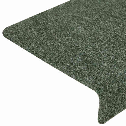 Stufenmatten Selbstklebend 30 Stk. 65x21x4 cm Grün Rechteckiger Rand