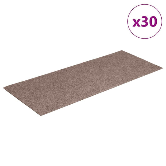 Stufenmatten Selbstklebend 30 Stk. 60x25 cm Hellbraun Rechteckig