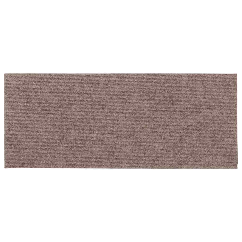 Stufenmatten Selbstklebend 30 Stk. 60x25 cm Hellbraun Rechteckig