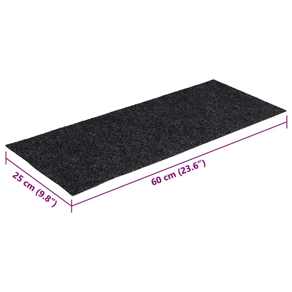 Stufenmatten Selbstklebend 30 Stk. 60x25 cm Grau Rechteckig