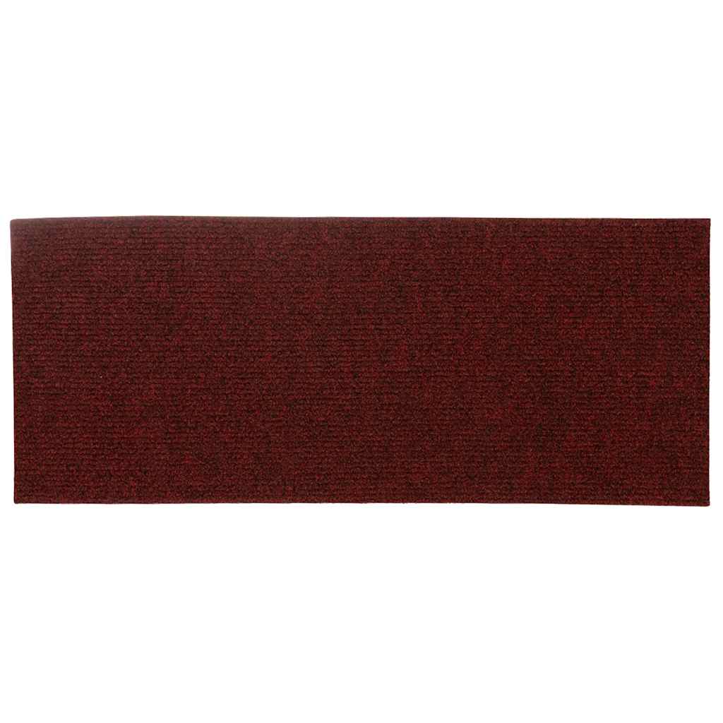 Stufenmatten Selbstklebend 30 Stk. 60x25 cm Bordeauxrot Rechteckig