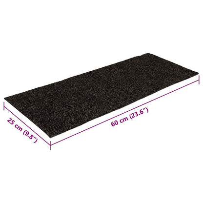 Stufenmatten Selbstklebend 30 Stk. 60x25 cm Braun Rechteckig