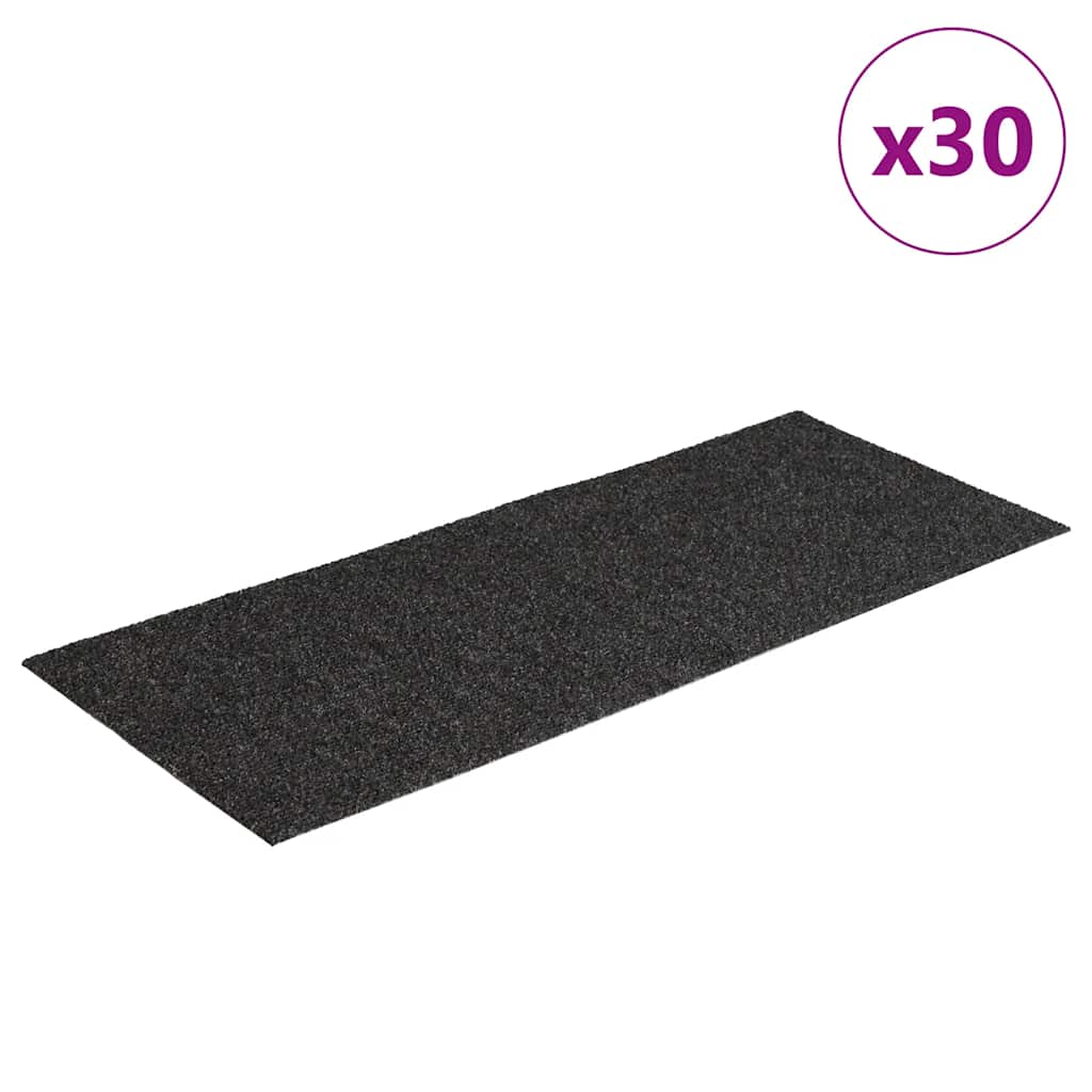 Stufenmatten Selbstklebend 30 Stk. 60x25 cm Anthrazit Rechteckig