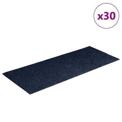 Stufenmatten Selbstklebend 30 Stk. 60x25 cm Marineblau Rechteckig
