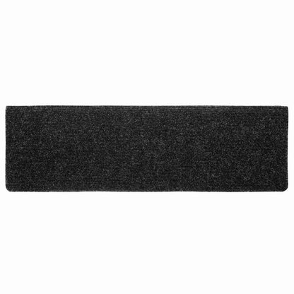 Stufenmatten Selbstklebend 20 Stk. 65x21x4 cm Schwarz Rechteckiger Rand