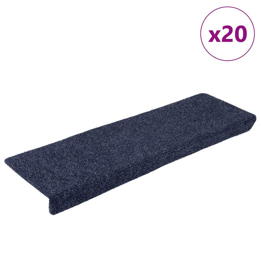 Stufenmatten Selbstklebend 20 Stk. 65x21x4 cm Anthrazit Rechteckiger Rand