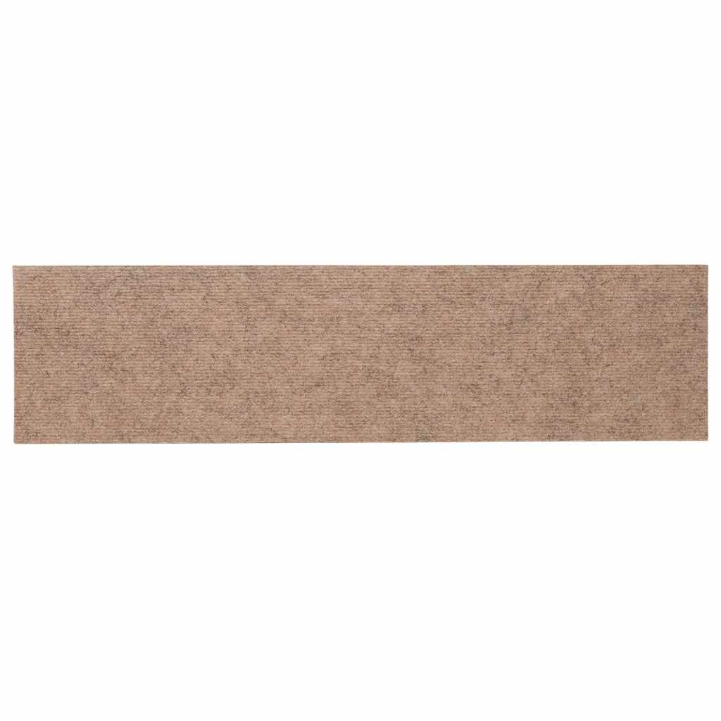 Stufenmatten Selbstklebend 30 Stk. 76x20 cm Hellbraun Rechteckig