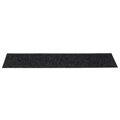 Stufenmatten Selbstklebend 30 Stk. 76x20 cm Schwarz Rechteckig