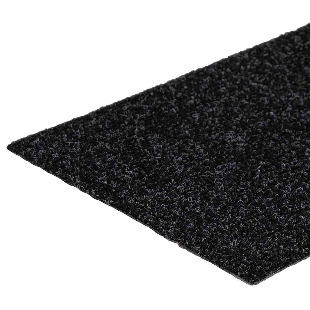 Stufenmatten Selbstklebend 30 Stk. 76x20 cm Schwarz Rechteckig