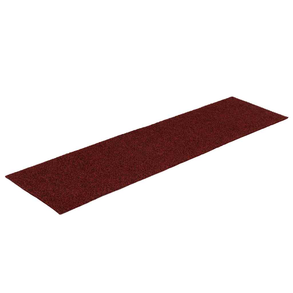 Stufenmatten Selbstklebend 30 Stk. 76x20 cm Bordeauxrot Rechteckig