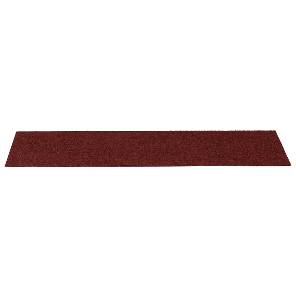 Stufenmatten Selbstklebend 30 Stk. 76x20 cm Bordeauxrot Rechteckig