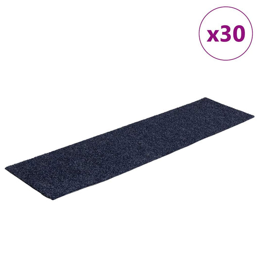 Stufenmatten Selbstklebend 30 Stk. 76x20 cm Grau Blau Rechteckig
