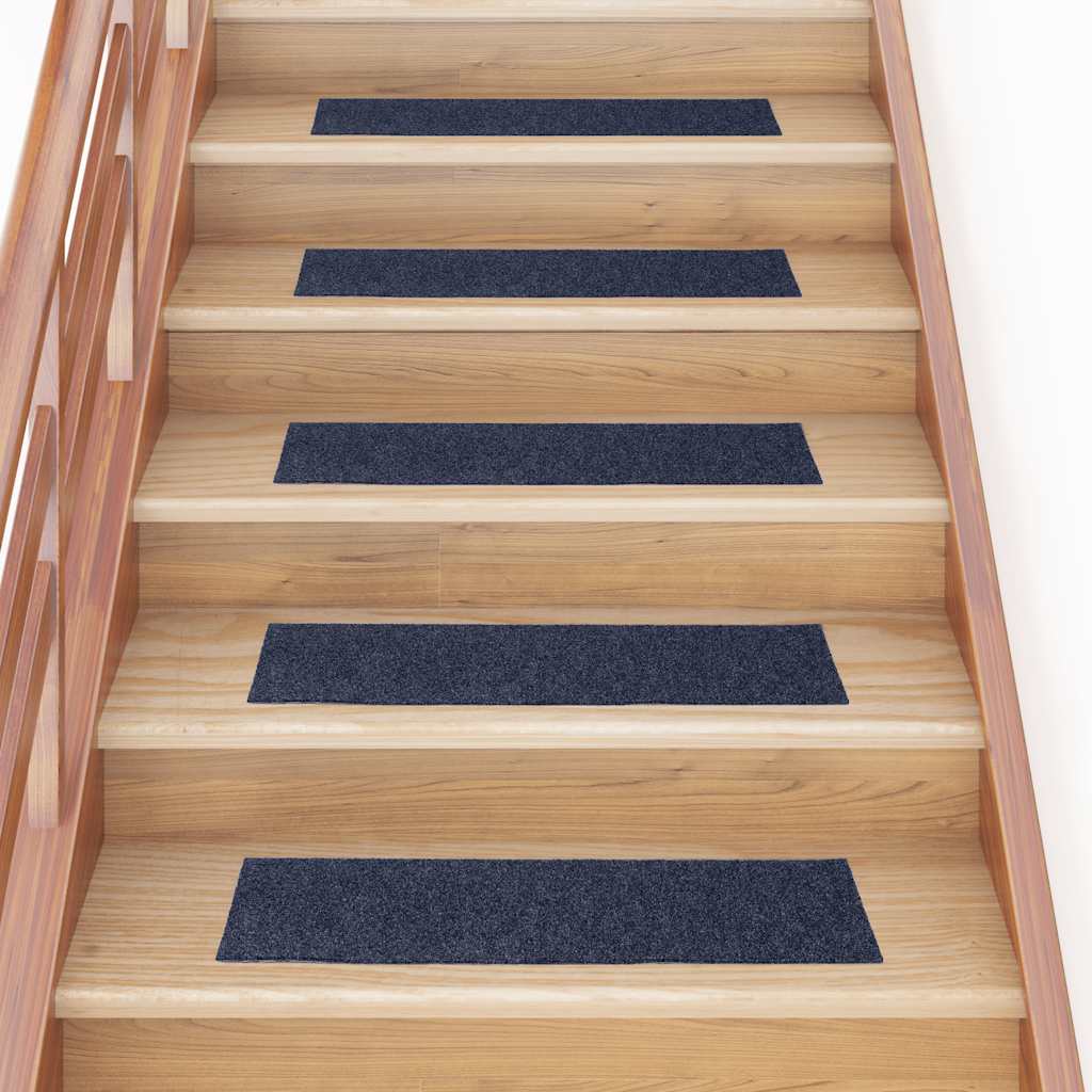 Stufenmatten Selbstklebend 30 Stk. 76x20 cm Grau Blau Rechteckig