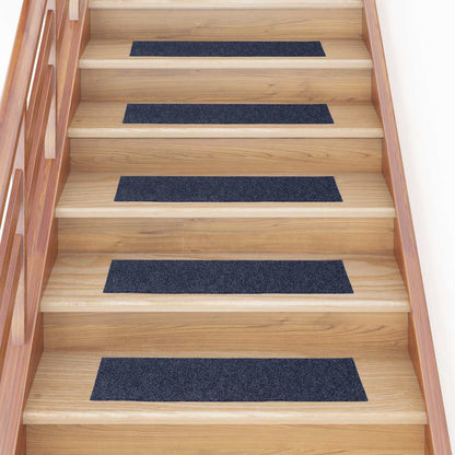 Stufenmatten Selbstklebend 30 Stk. 76x20 cm Grau Blau Rechteckig