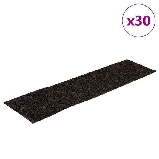 Stufenmatten Selbstklebend 30 Stk. 76x20 cm Braun Rechteckig