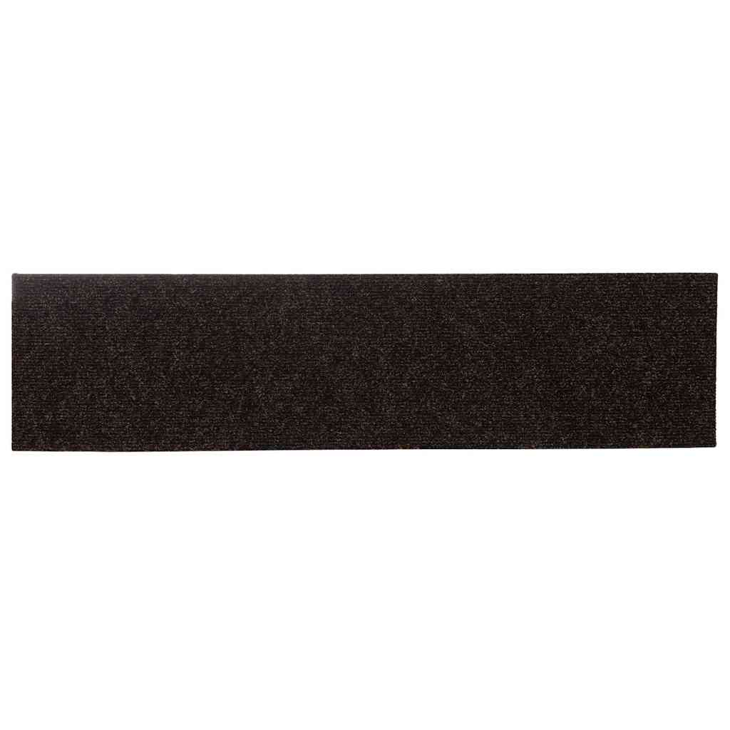 Stufenmatten Selbstklebend 30 Stk. 76x20 cm Dunkelbraun Rechteckig