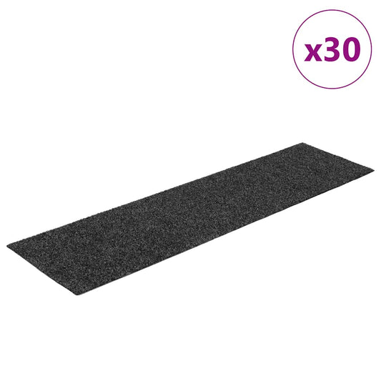 Stufenmatten Selbstklebend 30 Stk. 76x20 cm Anthrazit Rechteckig